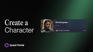 Create a Player Character - Quest Portal Quick Start Tutorial