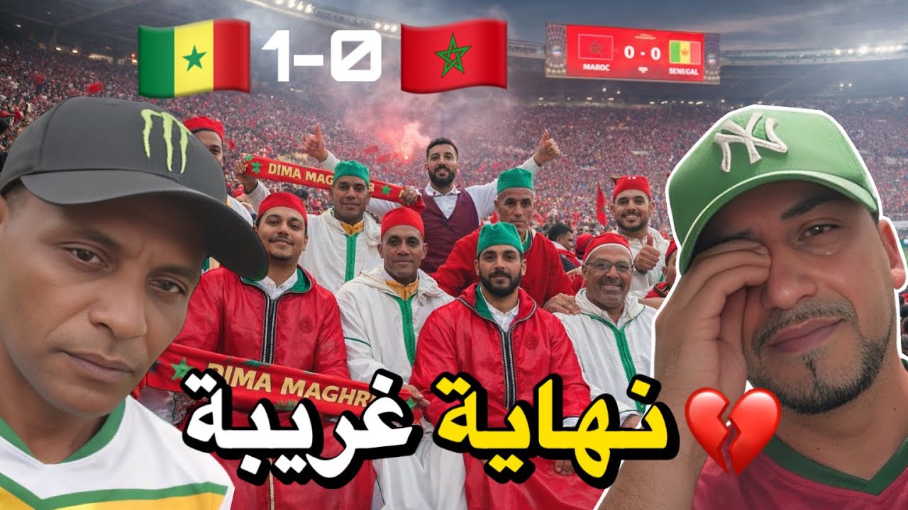 دوزنا اكفس نهار فحياتنا 💔😱(خسارة المغرب أمام السنغال) في نهائي أمم أفريقيا  🏆 (حلم لن يتحقق😭)