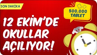 Okullar 12 Ekim'de Açılıyor! | Yüz Yüze Eğitim Hangi Sınıflarda Başlıyor? Resimi