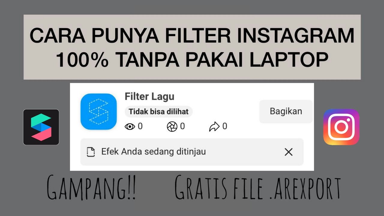 Cara Bikin Filter Instagram Sendiri 100 Tanpa Laptop Gratis Free File Arexport Filter Lagu Youtube