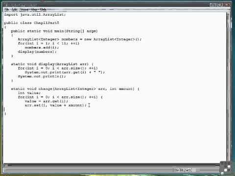 11 05 Passing ArrayLists As Method Arguments