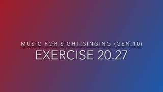 Exercise 20.27 - Music for Sight Singing