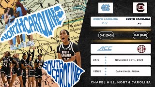 No. 24 North Carolina vs No. 1 South Carolina | 2023 ACC/SEC Challenge | 11.30.23