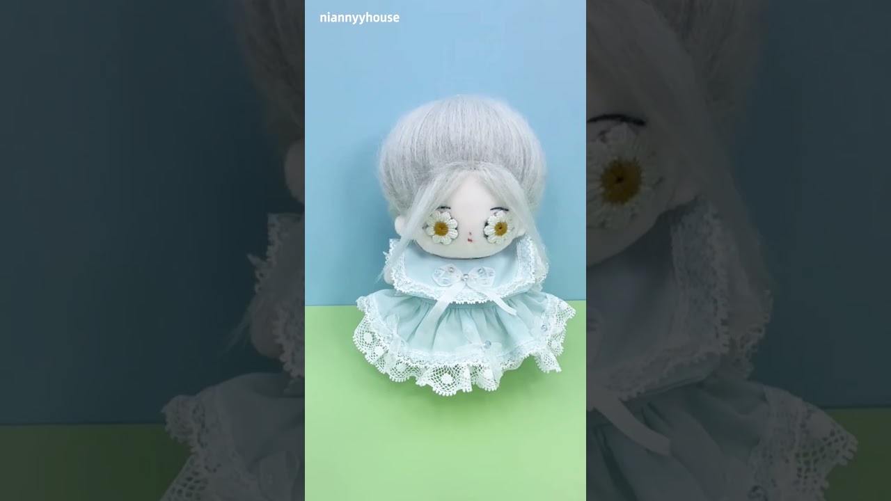 niannyyhouse 10cm Plush Doll Clothes Dresses Soft Stuffed Plush Toy Dressup Gift