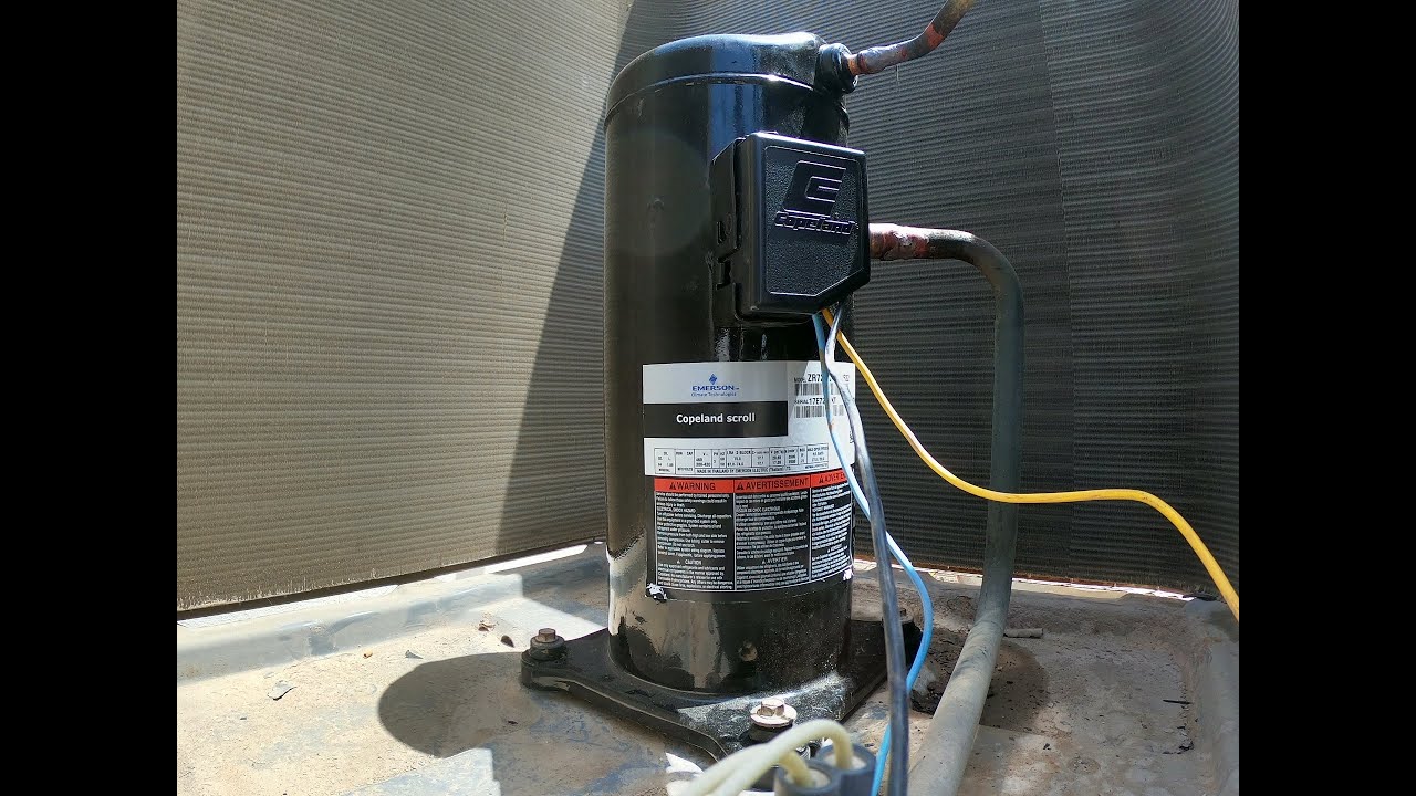 5 TON AC COMPRESSOR GROUNDED FINDING & REPLACING PROCEDURE - YouTube
