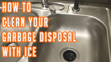 How To Clean Out A Garbage Disposal With Ice
