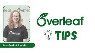 Overleaf Tips: Creating a new project