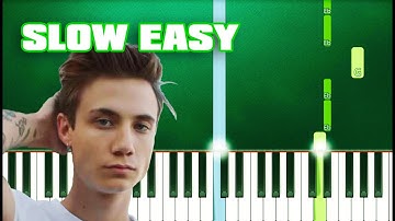 (Jaden Hossler) jxdn - Angels & Demons (Slow Easy Piano Tutorial) (Anyone Can Play)