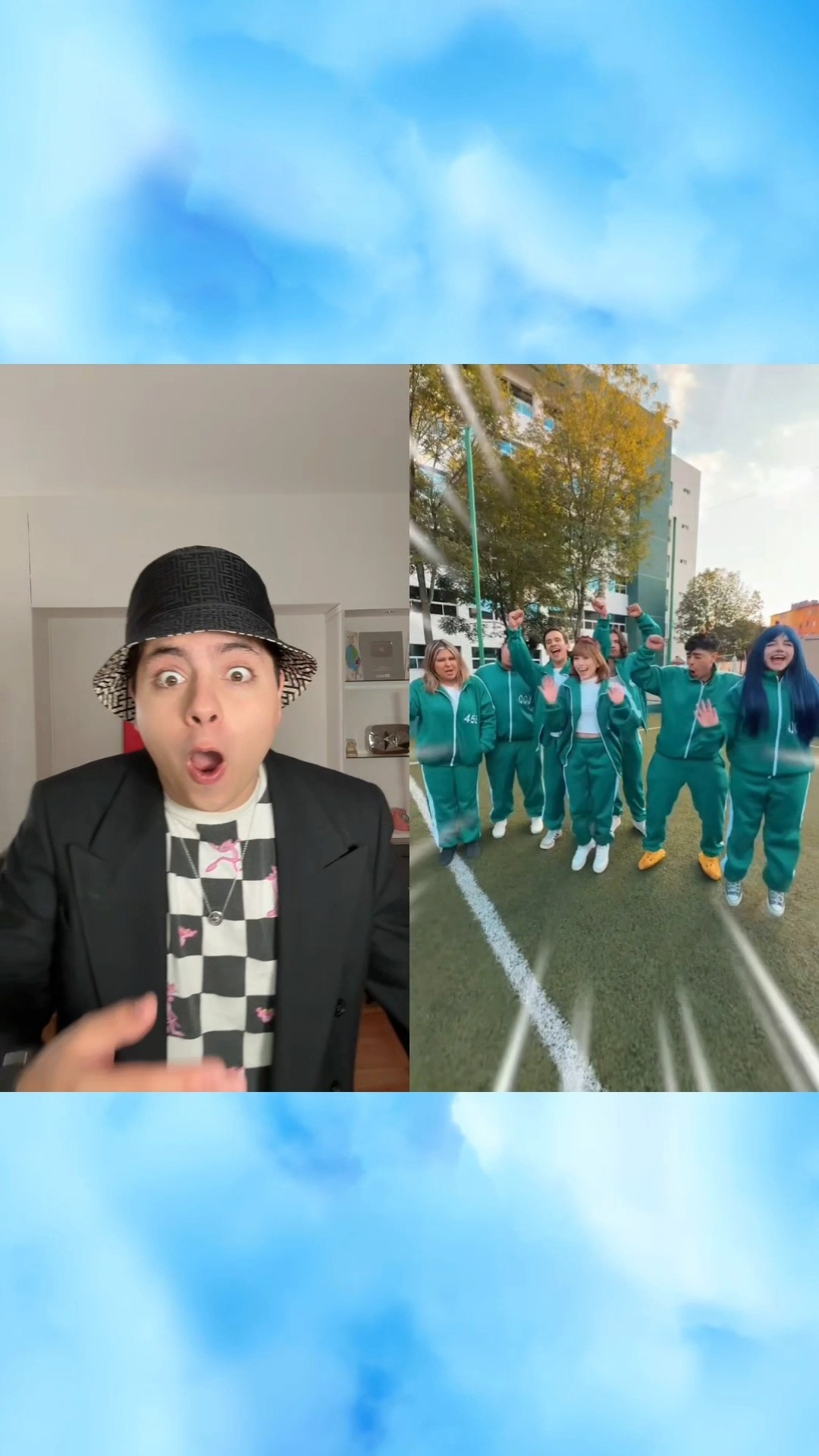 REACCIÓN AL JUEGO DEL CALAMAR VIDA REAL #shorts
