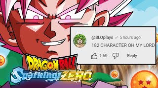 THE DRAGON BALL SPARKING ZERO COMMUNITY HAS GONE TOO FAR! FULL ROSTER AND MORE! Update