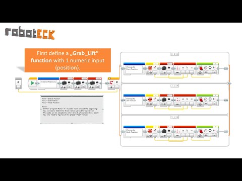 Lego Mindstorms EV3 Tutorial - Improved Grab & Lift PROGRAMMING