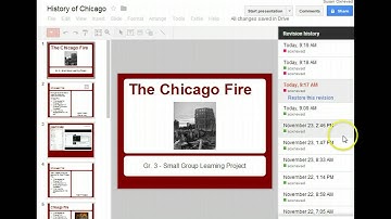 Google Presentation: Revision History