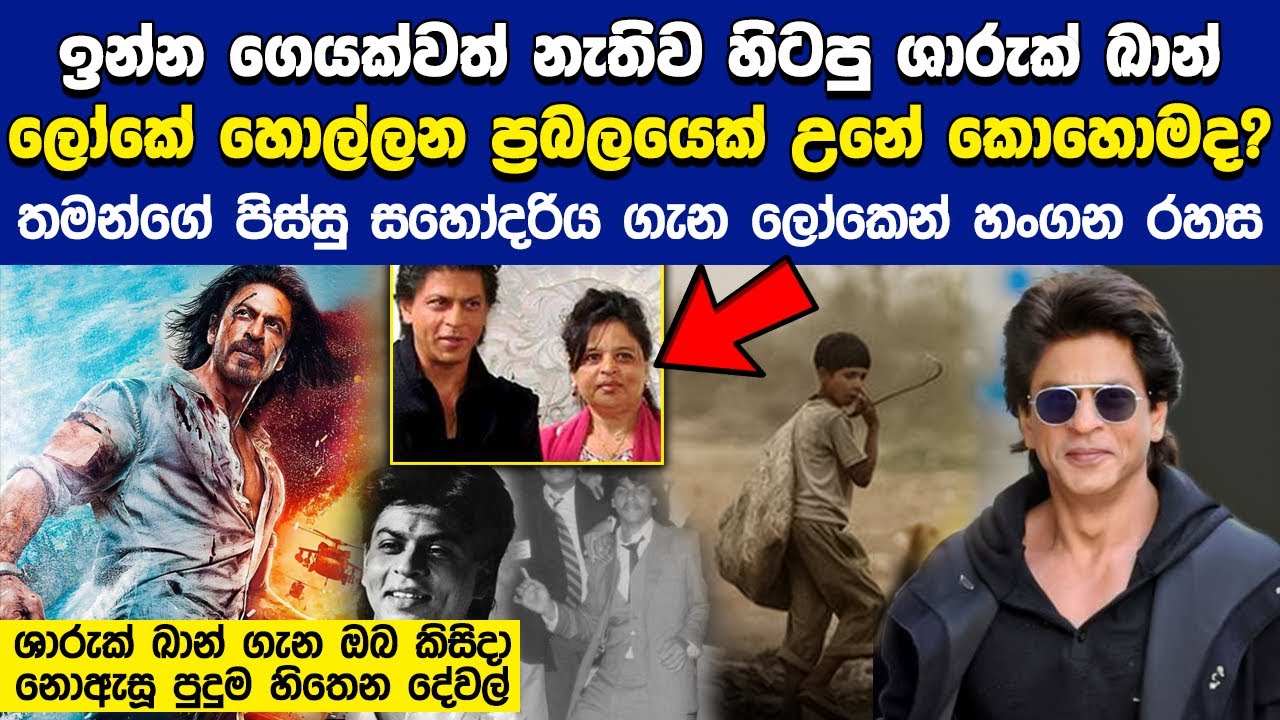 මුළු ලෝකයටම බලපෑම් කරන්න පුලුවන් ශාරුක් ඛාන් ගැන ඔබ කිසිදා නොඇසූ දේවල් | Actor Shah Rukh Khan Secret