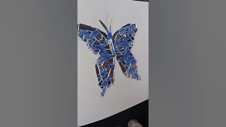 broken mirror craft idea #shorts #ytshorts #artandcraft #butterfly #viralshorts