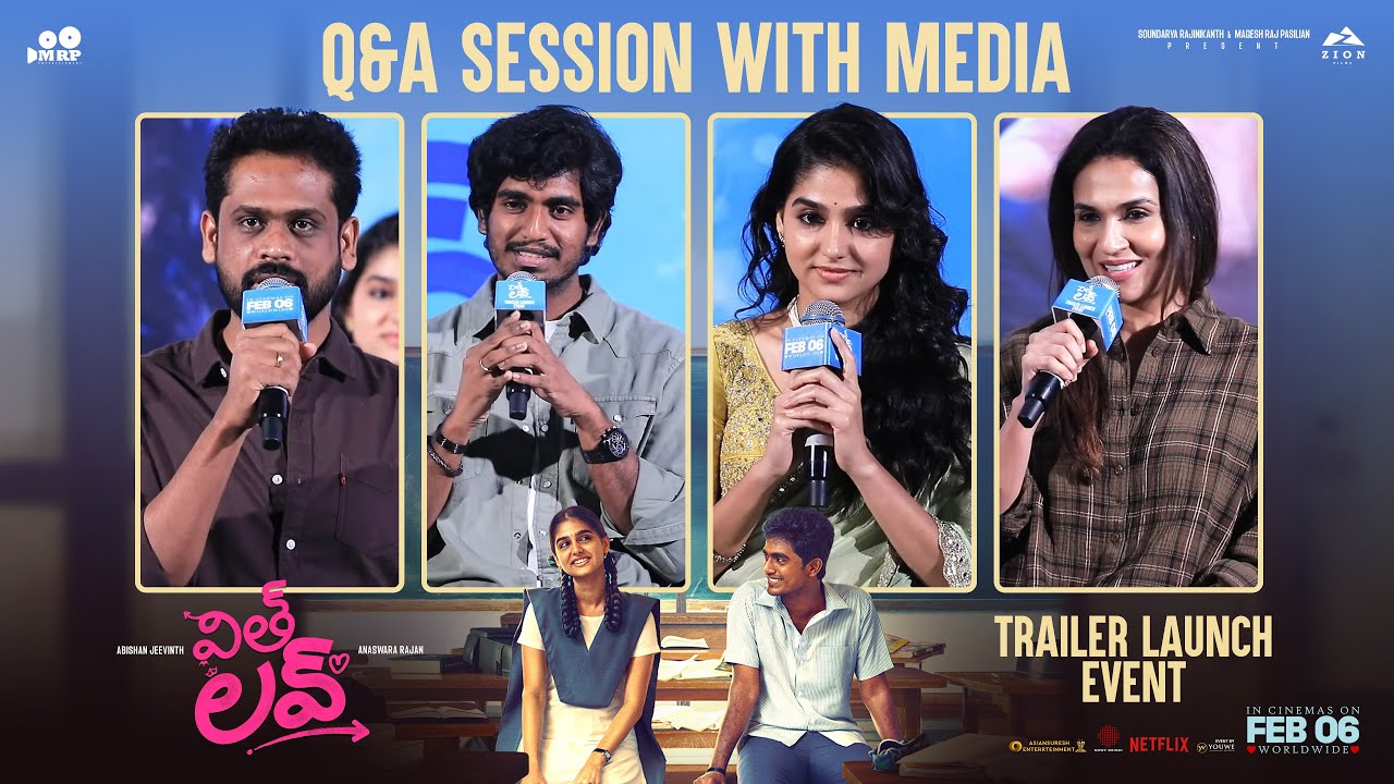 With Love Movie Team Q&A session With Media at Trailer Launch Event | YouWe Media