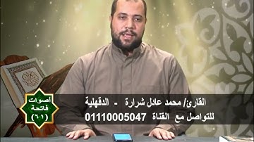 سورة القيامة للقارئ محمد عادل شرارة .. مشاركة على قناة الفتح