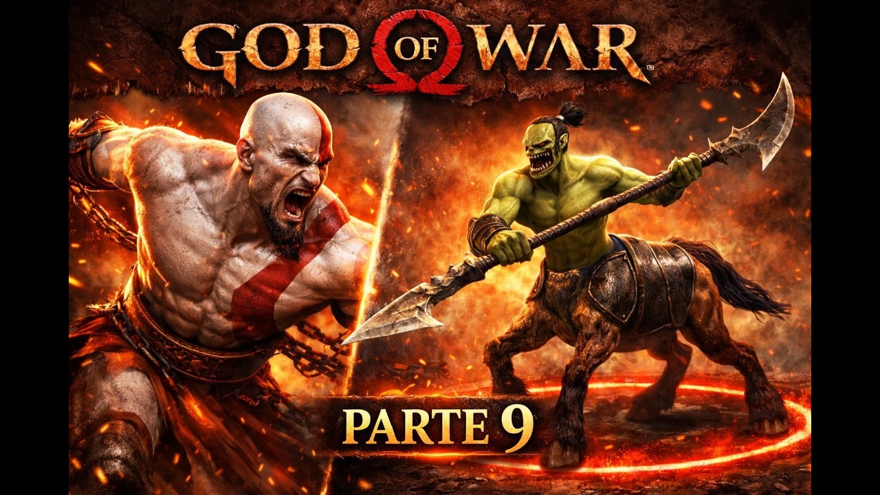 GOD OF WAR - Parte 9 - ENFRENTEI O CENTAURO PELA PRIMEIRA VEZ!