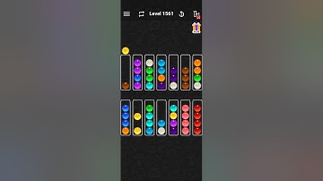 Level 1561 - Color Ball Sort Solution