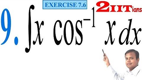 Integrals Class 12 Maths NCERT | Exercise 7.6 Q 9 | IIT JEE