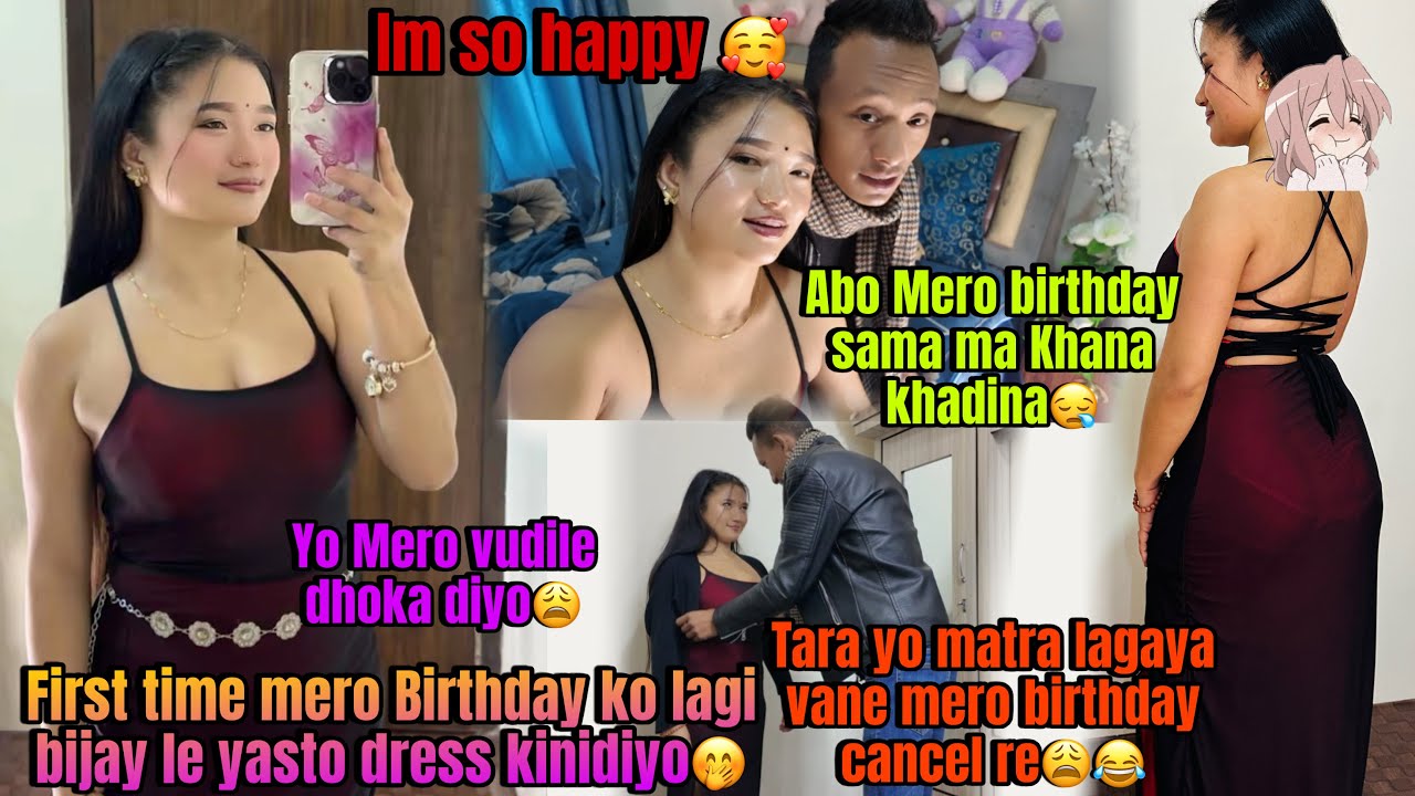 FIRST TIME BIJAY LE MERO BIRTHDAY KO LAGI YASTO DRESS KINIDIYAKO🤭| I'M SO HAPPY🥰|| SANGRATIKO TAYARI