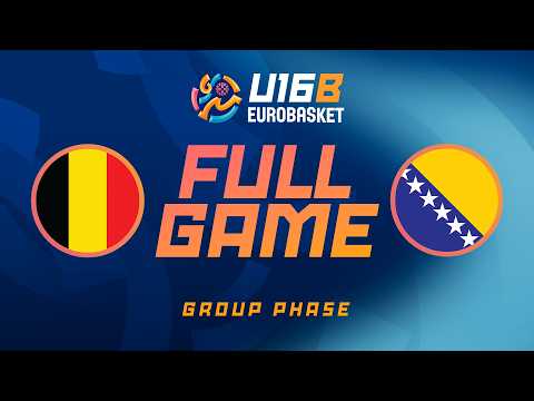 LIVE - Belgium v Bosnia and Herzegovina | FIBA U16 Women's EuroBasket 2026 Division B | Group Phase