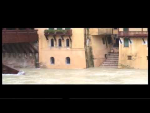 Maltempo Vicenza Bassano del Grappa Piena Fiume Brenta