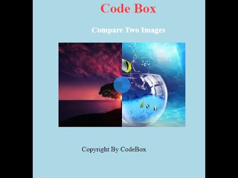Create an Image Comparison Slider-CodeBox