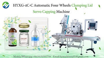 HYXG-4C-C  Automatic Four Wheels Clamping Lid Servo Capping Machine