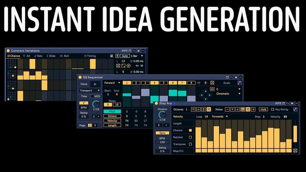 Instant Ideas Using Ableton Live Sequencers - YouTube
