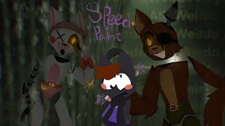 Fnaf3 Phantom Foxy And Mangle Stylized Speed Paint - Enjoy