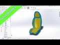 Racing Car Seat - Solidworks 2018 / 19 Training - Part Design