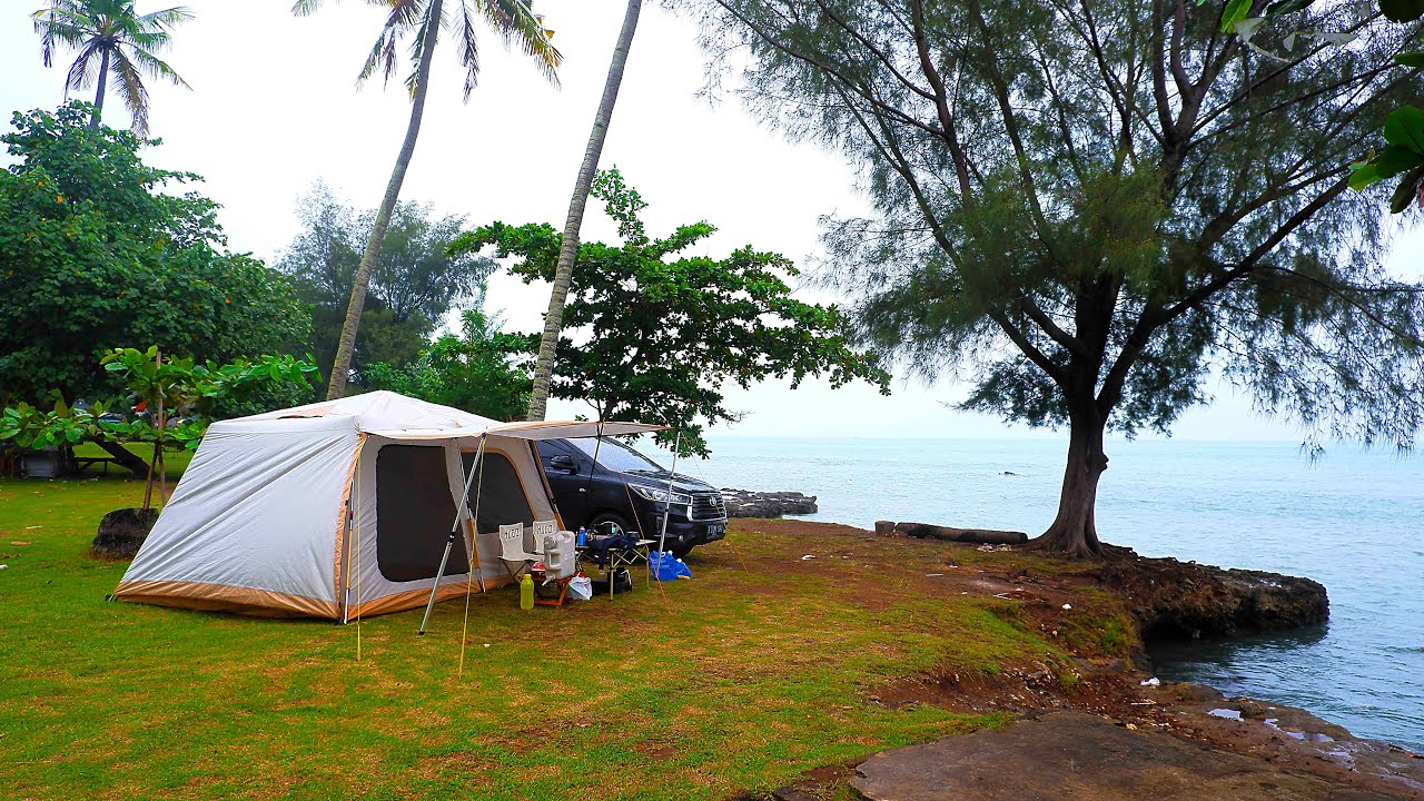Camping Santai di Pantai Terpencil | Memasak dan Berenang | Pantai Tanjung Tum
