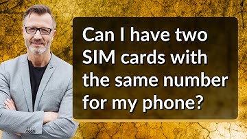 Can I have two SIM cards with the same number for my phone?