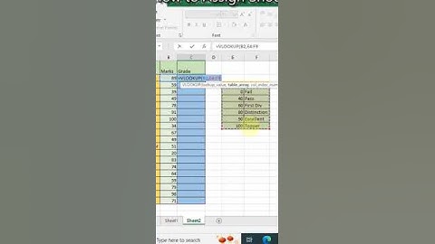 How to Calculate Grade Using Vlookup Function in Excel