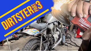 Turing a Harley Davidson Sportster into a Dirtbike!!! Part 3 (modifying the gas tank and more