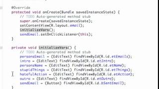 Information Android Application Development Tutorial   036   Setting up An Email Activity Update