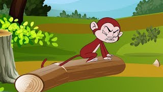 The Monkey And Wedge Moral Stories For Kids English Cartoon Nirnay Kidz