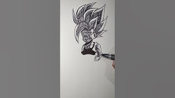 drawing Gohan beast chibi style #anime #sketch #shorts #dragonball