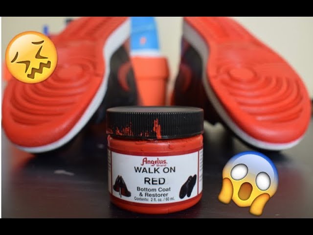 Walk On Red Bottom Coat & Restorer Angelus Brand Acrylic Leather Paint