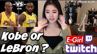 LeBron OR Kobe Bryant? GAMER GIRLS Answers who Is Better - LEBRON VS KOBE | 👑 VS 🐍|