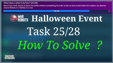 Halloween Event Task 25/28 : Icarus Horror Show Task 25 || WAR ROBOTS 7.5