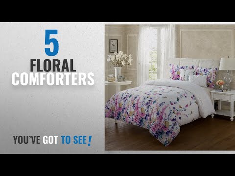 top-10-floral-comforters-[2018]:-full/queen-size-comforter-set-in-multicolor-bohemian-style-floral