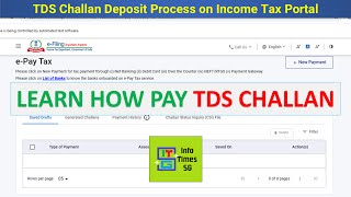 Learn how to deposit TDS Challan | TDS payment on Income Tax Portal | TDS/TCS Deposit |94J & Others