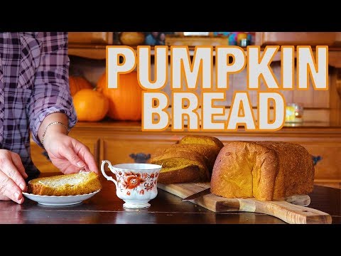 VEGAN PUMPKIN BREAD MAKER RECIPE | Baking Vegan Bread