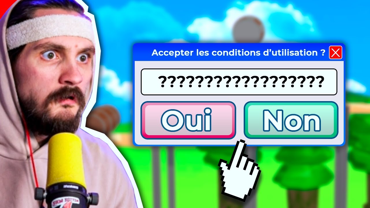 Accepter des conditions d'utilisation n'a jamais été si DIFFICILE !