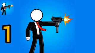 The Gunner : Stick Gun Gameplay || Stickman Gun Game || Android & ios Gameplay screenshot 3