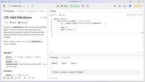 125. Valid Palindrome | LeetCode | Python