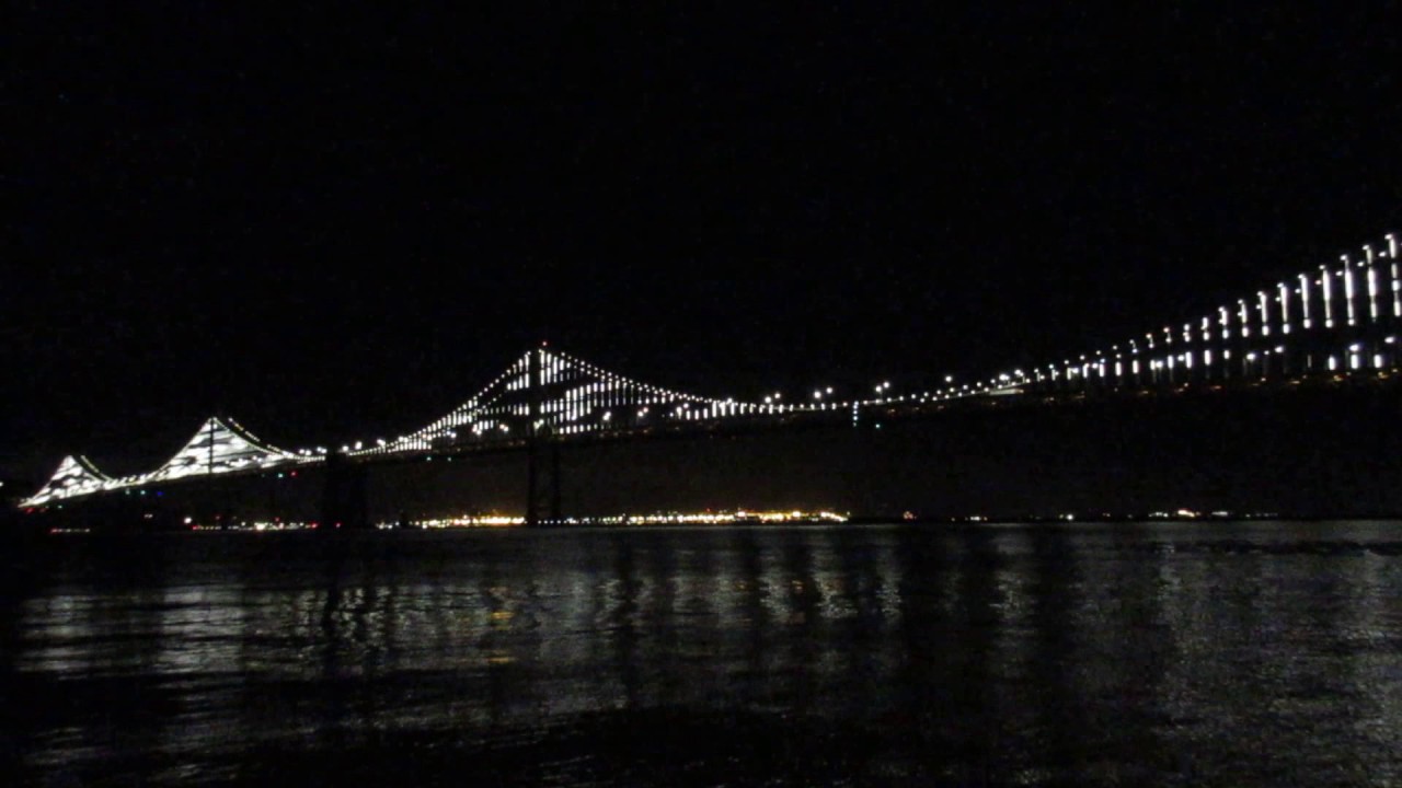 The Bay Lights San FranciscoOakland Bay Bridge California (April 2017