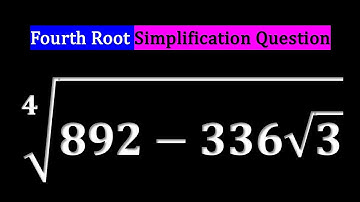Can you solve this Fourth Root Question?