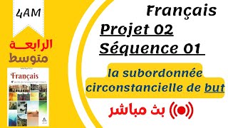 4AM. Projet 02. Séquence 01. (Grammaire) La subordonnée circonstancielle de but